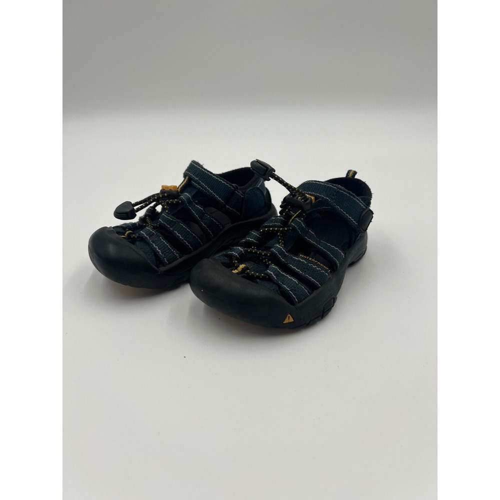 Keen Newport H2 Toddler Sandals Size 7 Dark Blue Yellow Waterproof Hiking Shoes